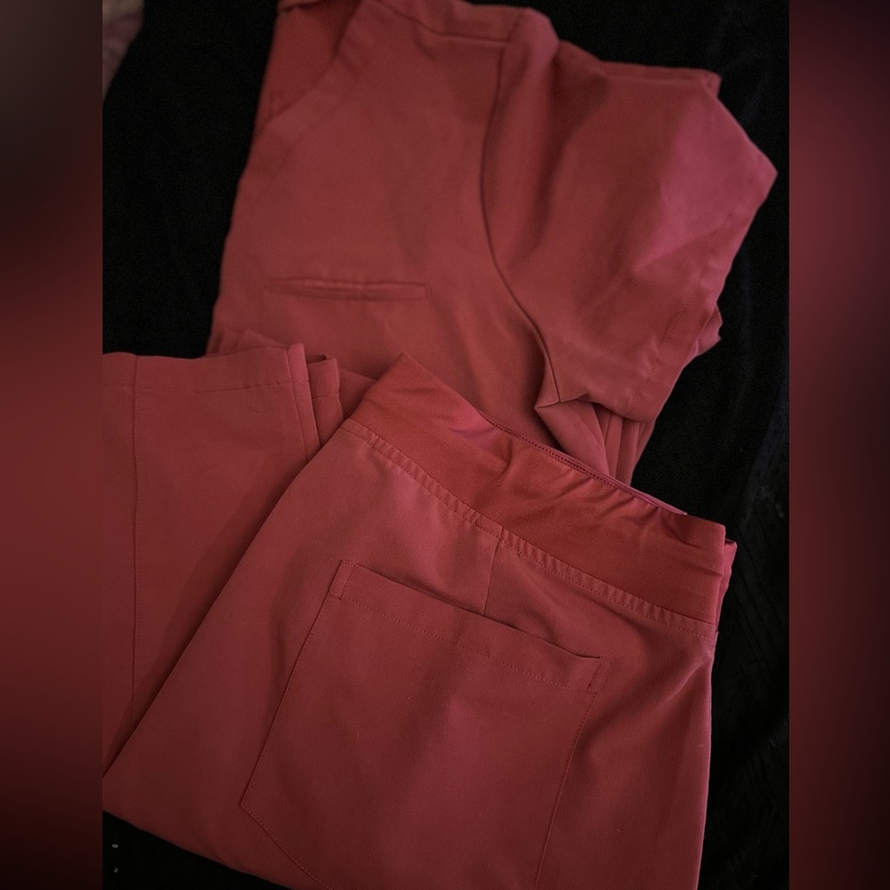 Mandala scrub set deep rose size large